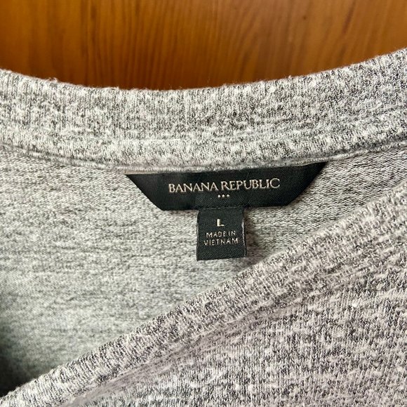 Banana Republic Lightweight Long Sleeve Sweater in Grey [L] - Picture 4 of 6